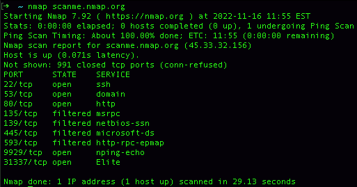 Nmap Scan